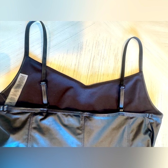 OFFLINE by Aerie Faux Leather Spaghetti Strap Jumpsuit – Black – Size Medium - Picture 13 of 16